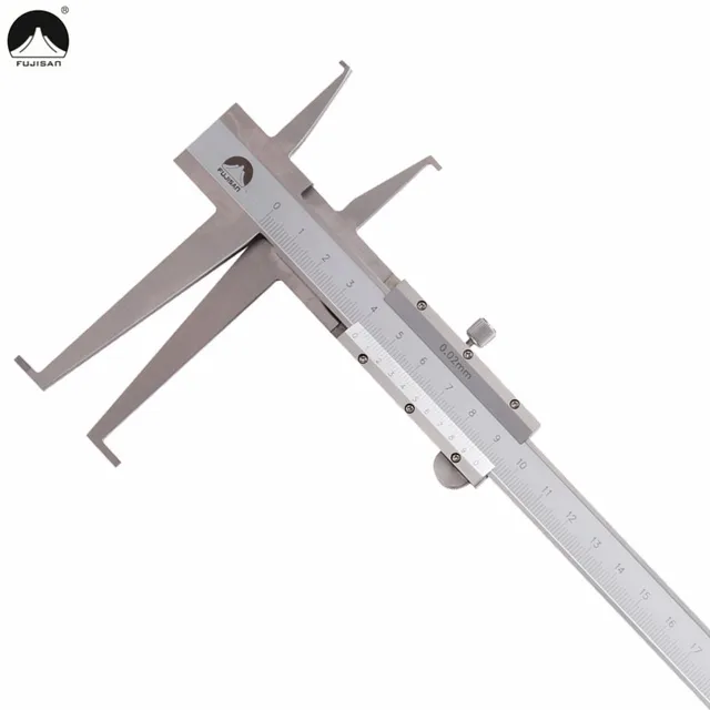 FUJISAN Inside Calipers Groove Long Claw 7 150/200/300mm 0.02mm Inside Vernier Caliper Measuring