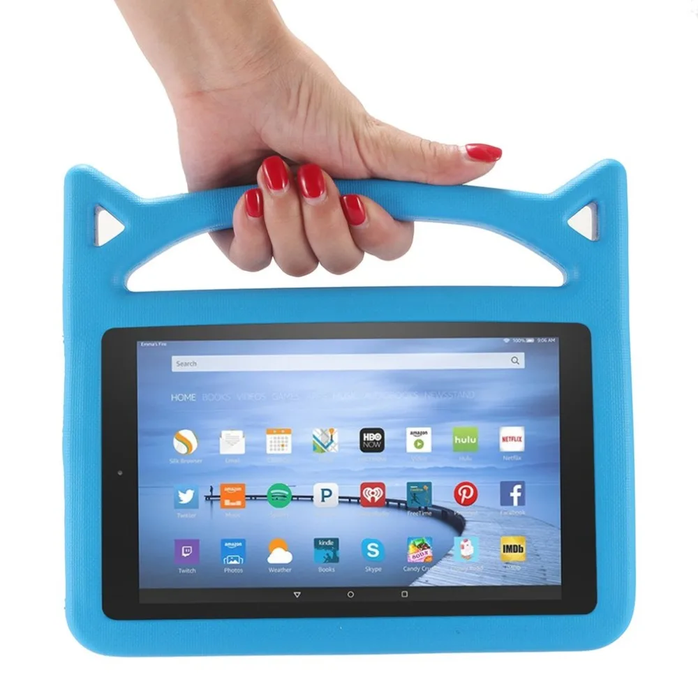 

7 inch Kids Tablet Case Shock Proof EVA Protective Cover for Fire 7 Tablet with Grip Handle Super Lightweight and Safety