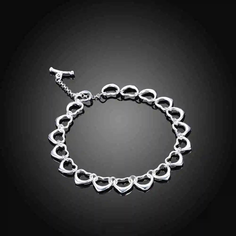 Горячая Распродажа! Посеребренный браслет для мужчин SMTH162|men bracelet|silver platedjewellery men |