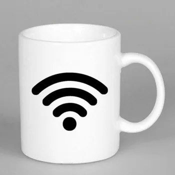 

Creative color changing ceramic cup temperature sensitive color signal lattice cup