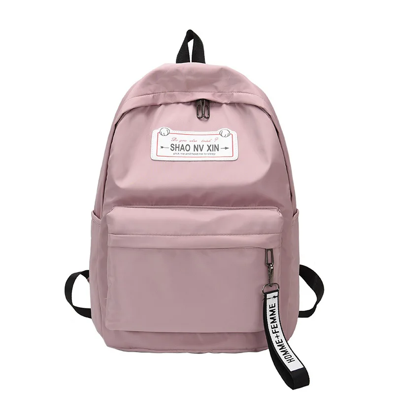 Розовый рюкзак для девочек, школьные сумки для подростков, 2019, консервативный стиль, Оксфордский рюкзак, женская сумка, большой рюкзак