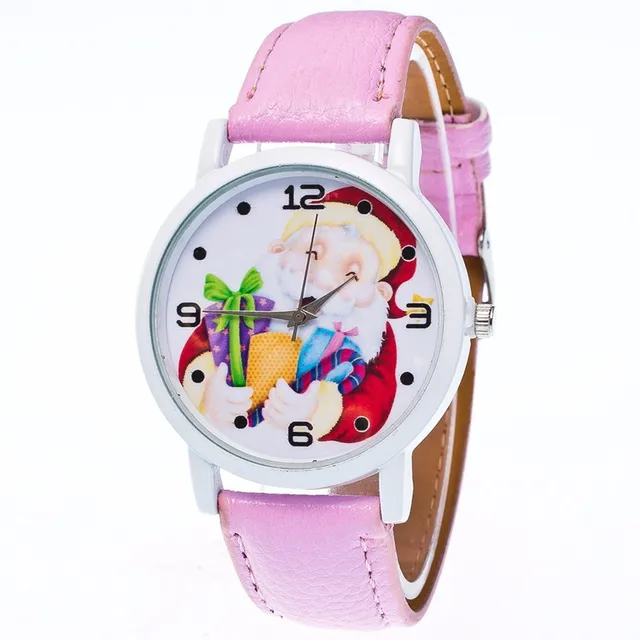 Fashion Christmas Elderly Pattern Leather Band Analog Quartz Vogue Watches Hot s Fashion Christmas Elderly Pattern Leather Band Analog Quartz Vogue Watches Hot s