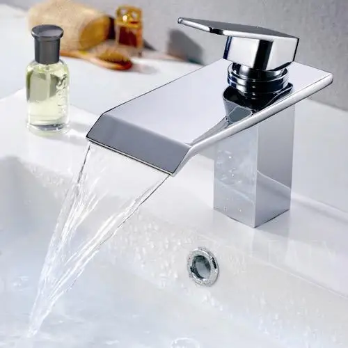 

2015 top fasion contemporary jahn has been reporting waterfall faucet chrome plated copper bathroom cabinet basin hot and cold