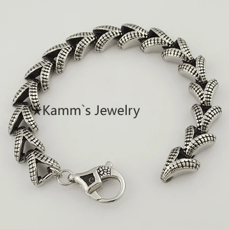 

silver Mouse Snake Funny Silver Stainless Steel Bracelets Romantic Cheap Fashion For Biker, Gift, Wholesale Free shipping,KB410