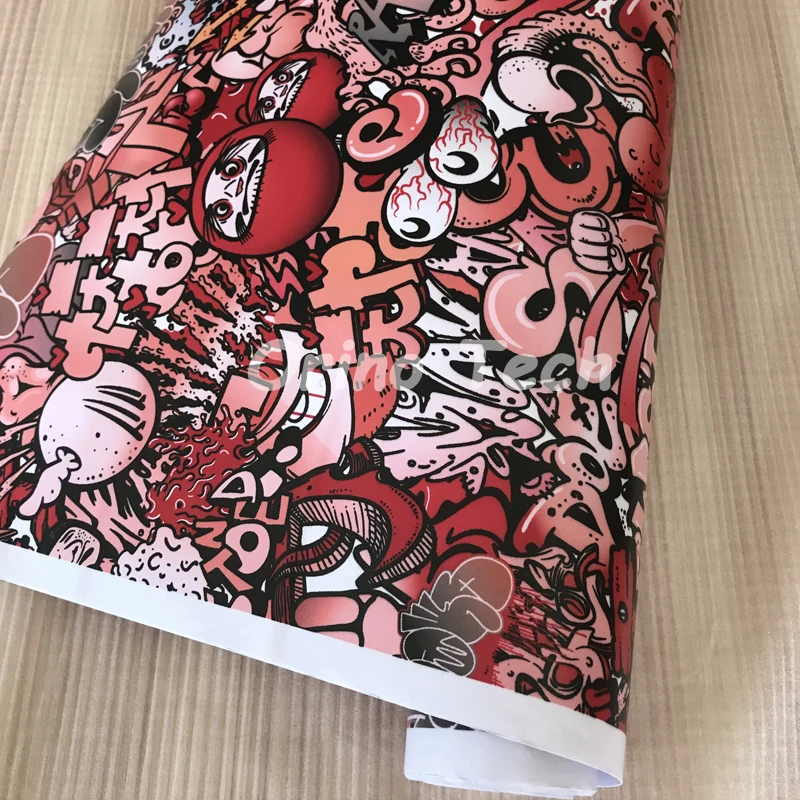 

Cartoon Sticker Bomb Wrap Vinyl Decal Film For Motorcycle Auto Car Mobile Phone Laptop Wall Suitcase Scooter Sticker Wrapping