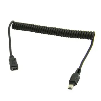 

3ft 100cm 1m Mini USB 5pin Type Male to Female Extension Stretch Cable for SSD & Hard Disk , By China Post