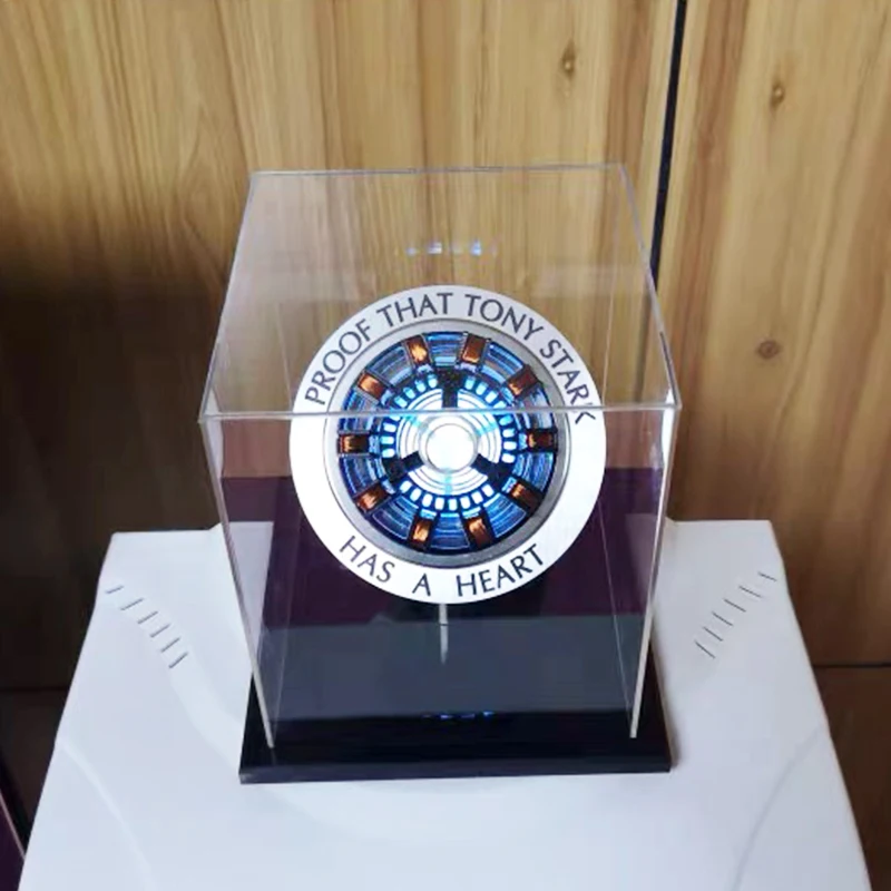 Endgame cool 1:1 масштаб Железный человек дуговой реактор поколение светящийся Железный человек сердце модель с светодиодный свет фигурка