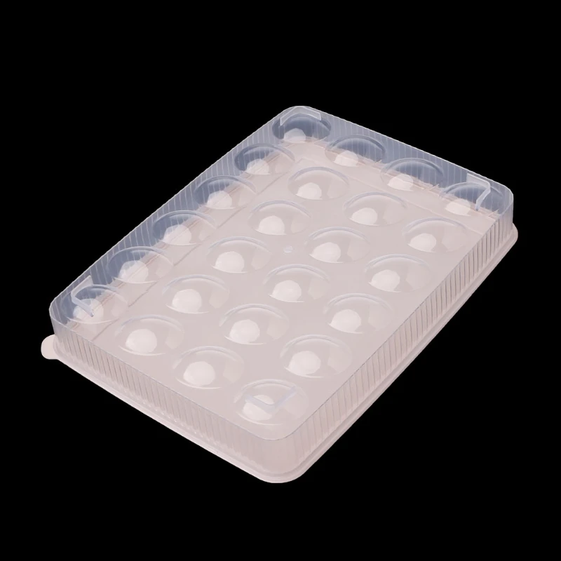 24 Сетки пластик яйцо коробка Большой ёмкость холодильник для хранения еда Контейнер Организатор
