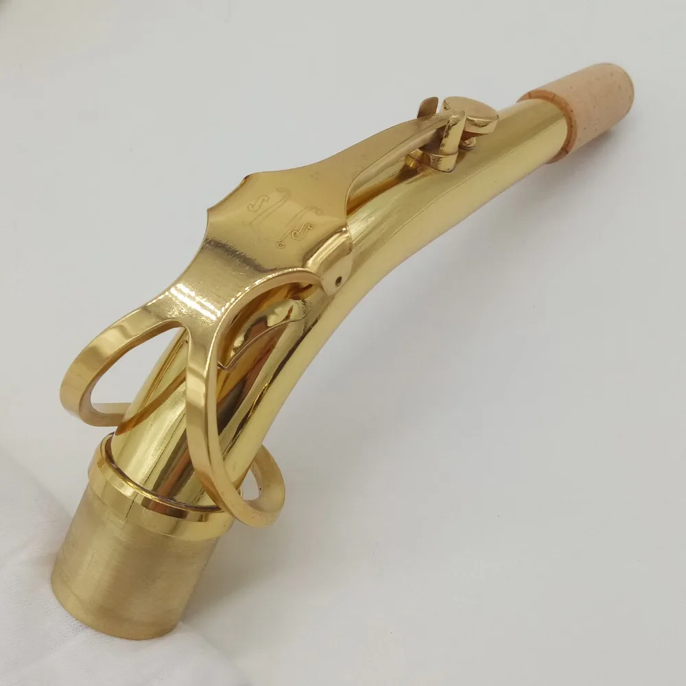 

Music fancier Club High Quality Professional Japan Alto Saxophone Neck Brass Alto Sax Neck Gold Lacquer