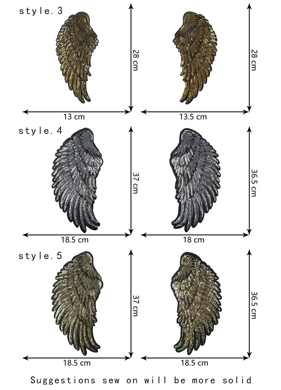 3 цвета, железные нашивки с блестками, сделай сам, крылья ангела, вышитые нашивки для одежды, для ремонта, с дырками, пришиты на футболку, пальто, отделка, аппликация