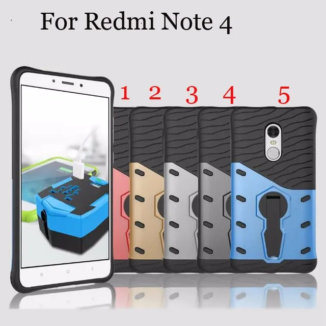 Чехлы для смартфонов xiaomi redmi Note 4 50 шт./лот Top TPU + PC armor трансформеры чехол