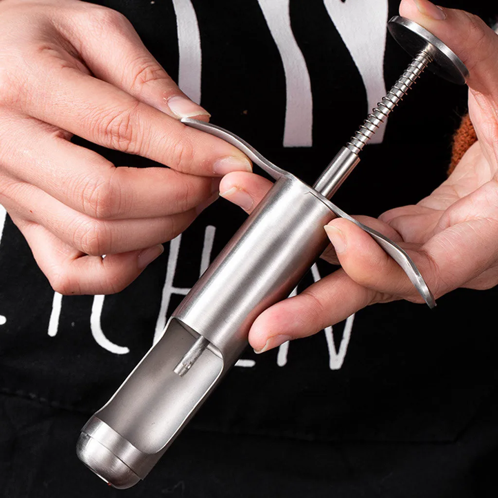 Stainless Steel Fruit Core Seed Remover Jujube Corer Home Kitchen Gadget Tool manual squeezer wholesale