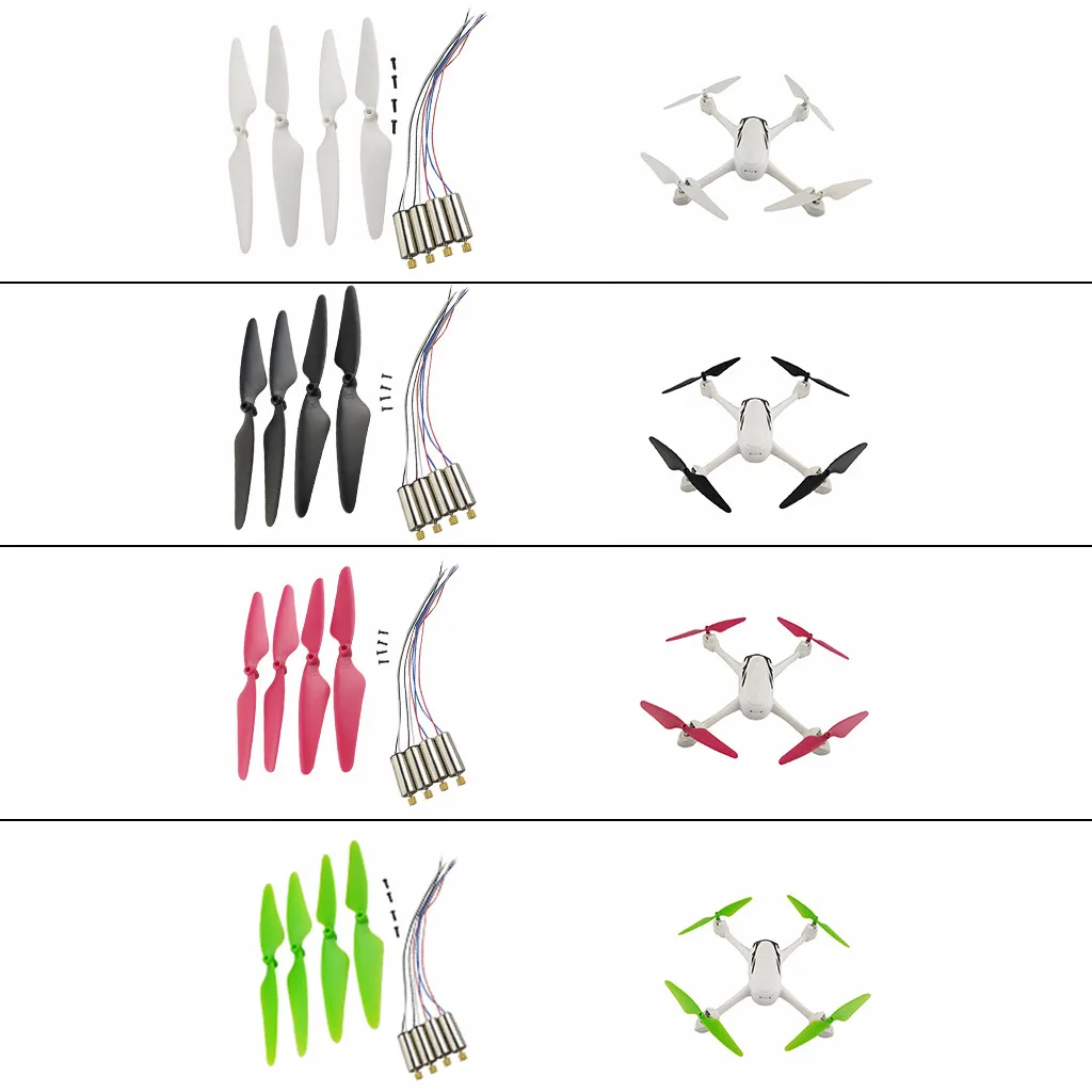 4 шт. пропеллер + двигатель для Hubsan X4 H502E H502S H216A RC Quadcopter запасные части Z514 | Игрушки и