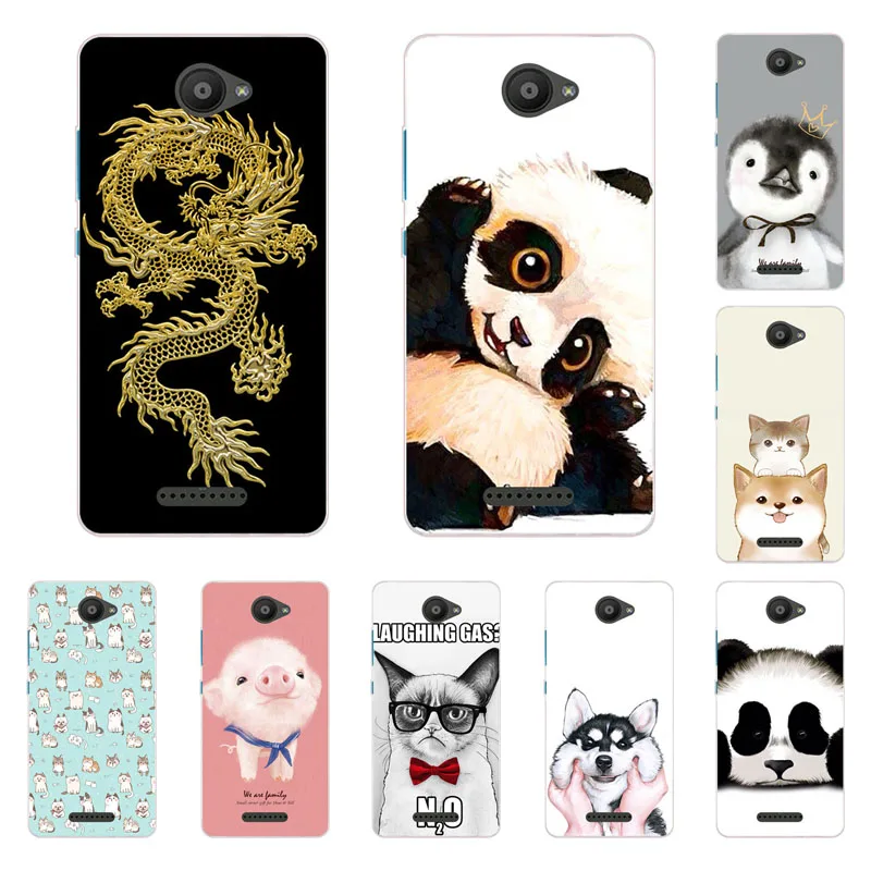 

for BQ Aquaris U Lite case,Silicon Cute animals Painting Soft TPU Back Cover for BQ Aquaris U protect Phone bags