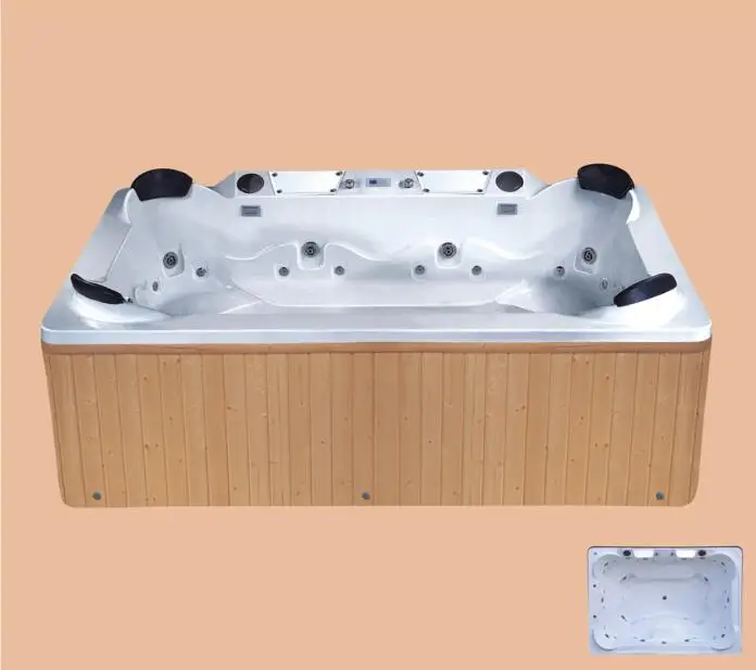 Мм 2900 мм Swimmimg бассейн гидромассажная Ванна AcrylicHydromassage Крытый четыре человека спа NS2002