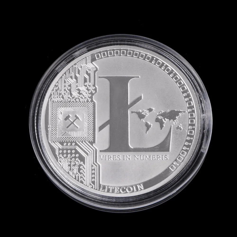 

1 OZ Pure .999 Silver Plated 25 LTC Litecoin Vires in Numeris Medallion Coin for coins
