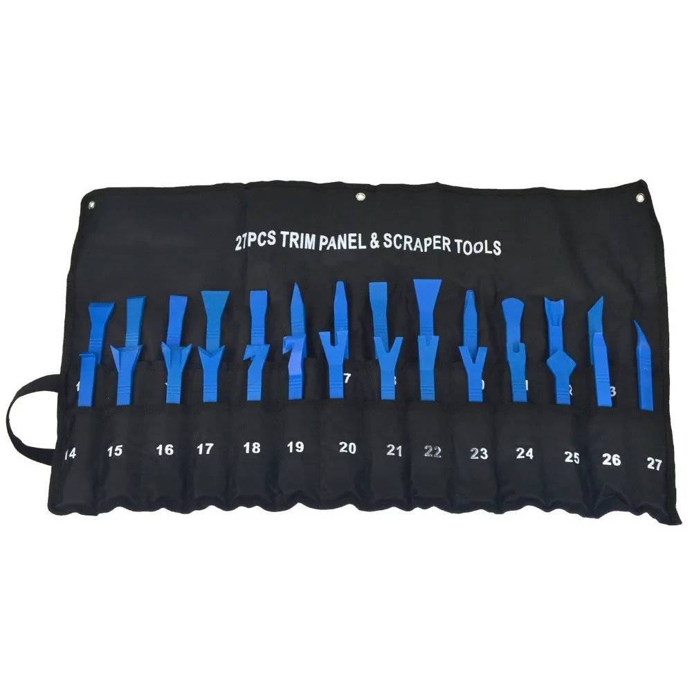 27PCS Automotive Trim Panel Plastic Scraper Installation Removal Tool