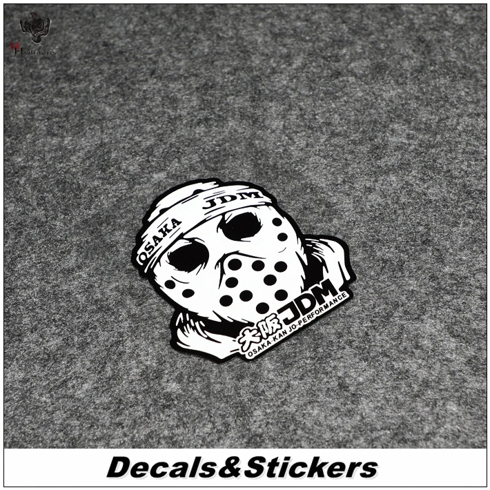 

NO.L295 JDM Osaka Horrible Face 3M Reflective Modified Stickers Car Glass Waterproof Decals MOTO GP Racing Motorcycle