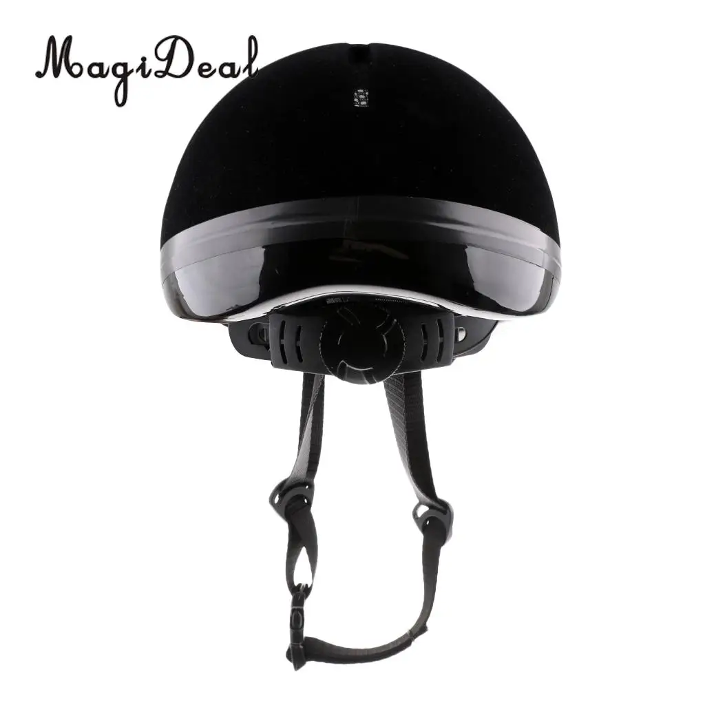 MagiDeal Adjustable Breathable Horse Riding Helmet Safety Velvet Equestrian Helmet for Camping Climbing Boating Rafting Access