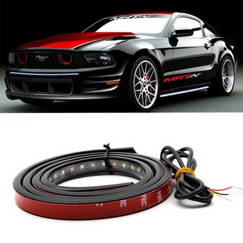 

90 LED Turn Signal Tail Lamp 60'' Strip Light Bar Waterproof Red/White For Most Truck/SUV/ RV Running/Brake/Reverse/Rear