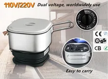 Dual Voltage Wordwidely Use Travel Cooker Portable Mini Electric Rice Cooking Machine Hotel Student Room cooker