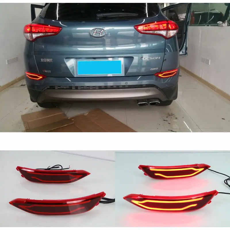 A Pair LED Rear Bumper Light turn Lamp For Hyundai Tucson 2015 2016