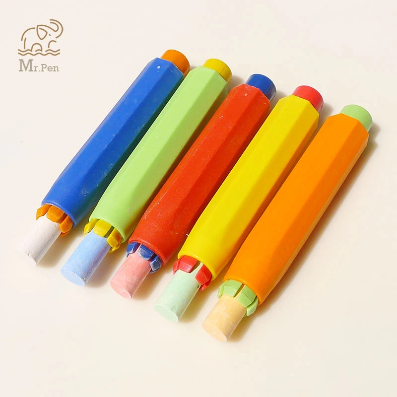 

5/10pcs Health Non-toxic Chalk Holder Chalk Clip Colourful Chalk Holders Clean Teaching Hold for Teacher Gifts Kids Stationery