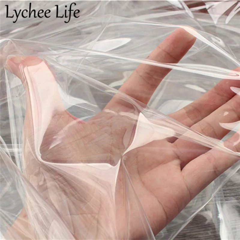 Lychee Life TPU EVA Мягкая водонепроницаемая ткань 100 см прозрачная пленка ткань сделай сам ручная работа швейная одежда аксессуары для платьев