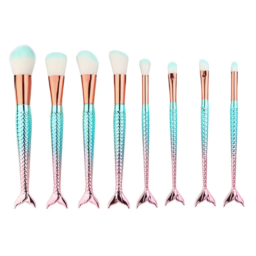

2017 maquiagem 8PCS Make Up Foundation Eyebrow Eyeliner Blush Cosmetic Concealer Brushes