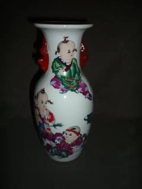 

Rare Qing Dynasty porcelain vase ,Oriental Christmas,Free shipping