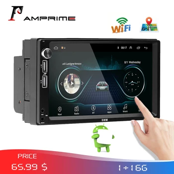 

AMPrime 2Din Android Autoradio 7" Bluetooth Car Multimedia GPS Stereo Audio Radio MirrorLink Wifi FM USB Rear Camera MP5 Player