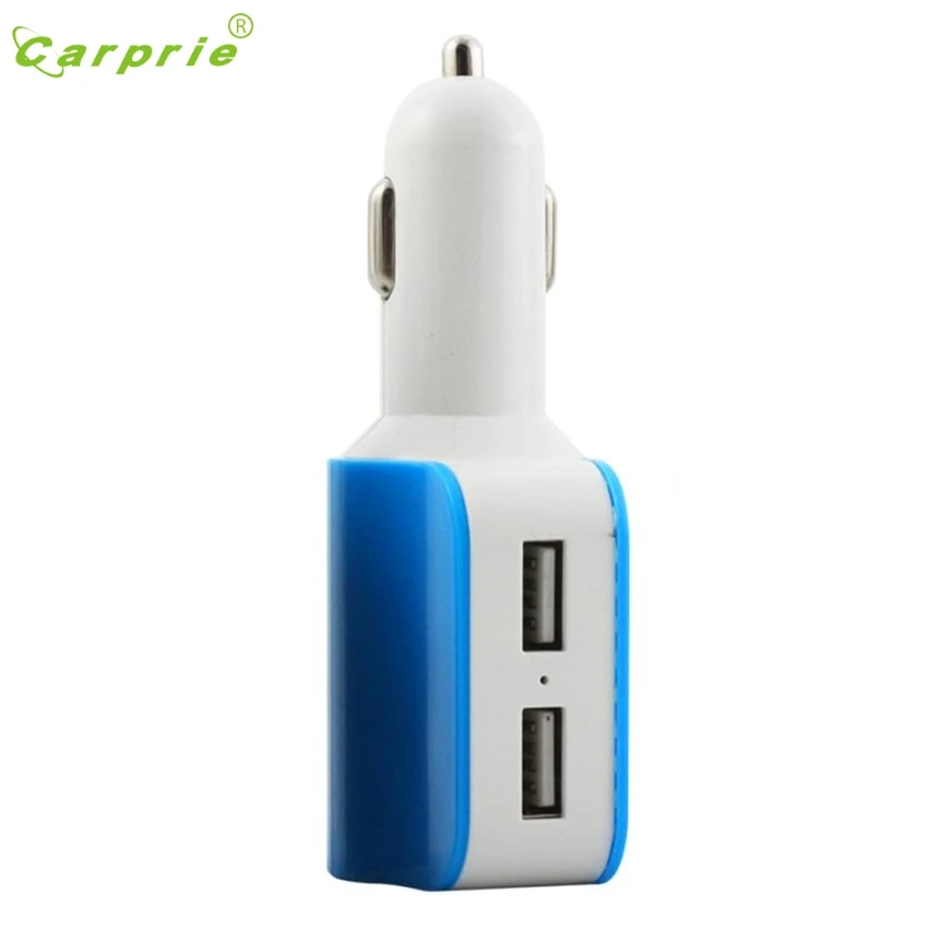 Drop Shipping Cigarette Lighter Socket Splitter Charger Auto 3.1A 2 USB One Way Car Power Adapter Edge Dropshipping Feb5