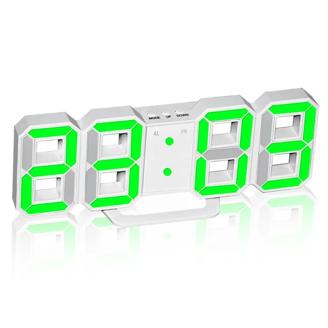 led electronic alarm clock digital wall clock usb powered large numbers