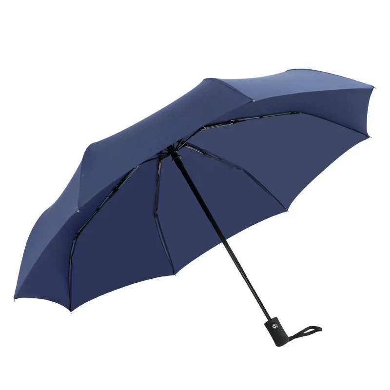 Yesello Ветрозащитный складной автоматический зонт от дождя, женский Автоматический бизнес большой Ветрозащитный Зонт от дождя, мужской зонт с черным покрытием - Цвет: Navy