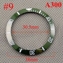 38 мм/40 мм зеленый керамический Fit GMT автоматический механизм для 40 мм/43 мм корпус часов рамка