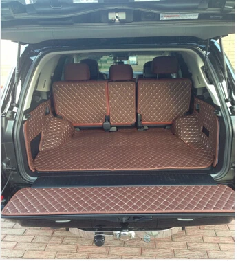 

Good Special trunk mats for New Toyota Land Cruiser 200 5seats 2017-2010 waterproof boot carpets liner for LC200 styling