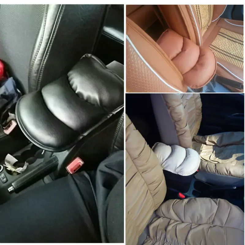 

2016 Car Auto Armrests Pads Cover Vehicle Center Console Arm Rest Seat Box Pad Protective Case Soft PU Mats Cushion Universal