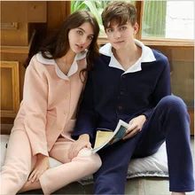 Зима, мужские повседневные пижамные комплекты, утолщенный теплый хлопковый бархатный Пижамный костюм, Женское пальто с отложным воротником+ штаны, XXL Пижама