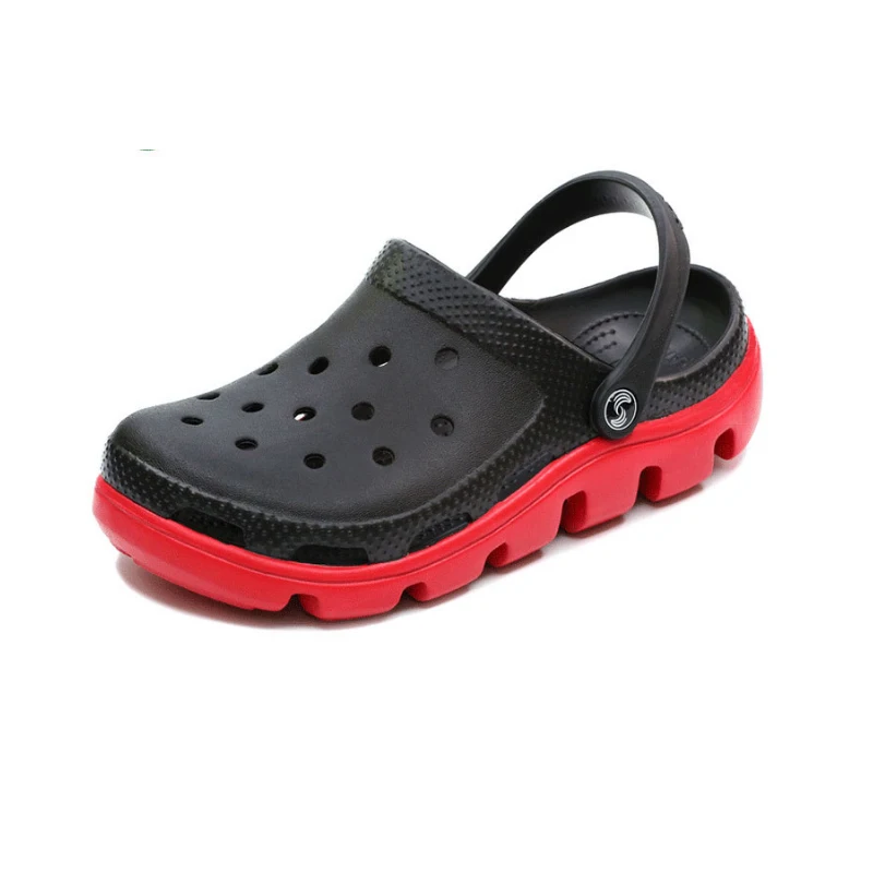 

2018 Summer Beach sandals Family Outdoor women slippers fashion Thick bottom Non-slip Anti bacteria hole shoes Women sandals