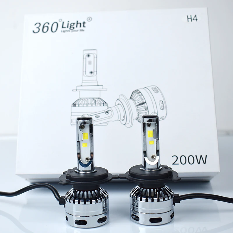 

2pcs Car Headlight Bulbs LED 6500K 24V 3.0A H11 LED high temperature resistant chip Two-sided LED lamp beads signal lamp Lights