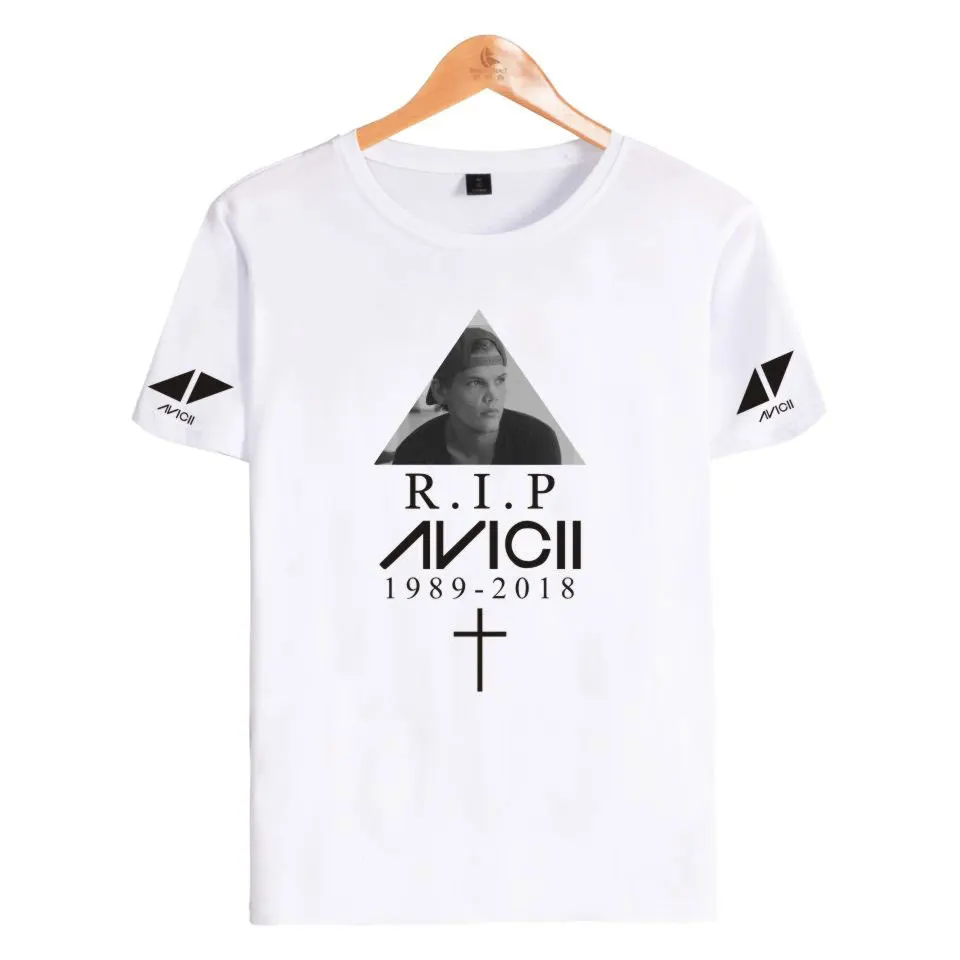 Швеция DJ Avicii иероглиф мужские футболки мода 2018 4XL тенденции Wake Me Up Повседневное с