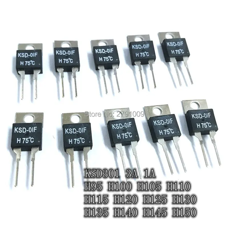 

5PCS KSD01F H95 Normally Open Temperature Switch Automatic Closure Smart Switch H100 120C 150 NO TO-220 Temperature IC 110C H115