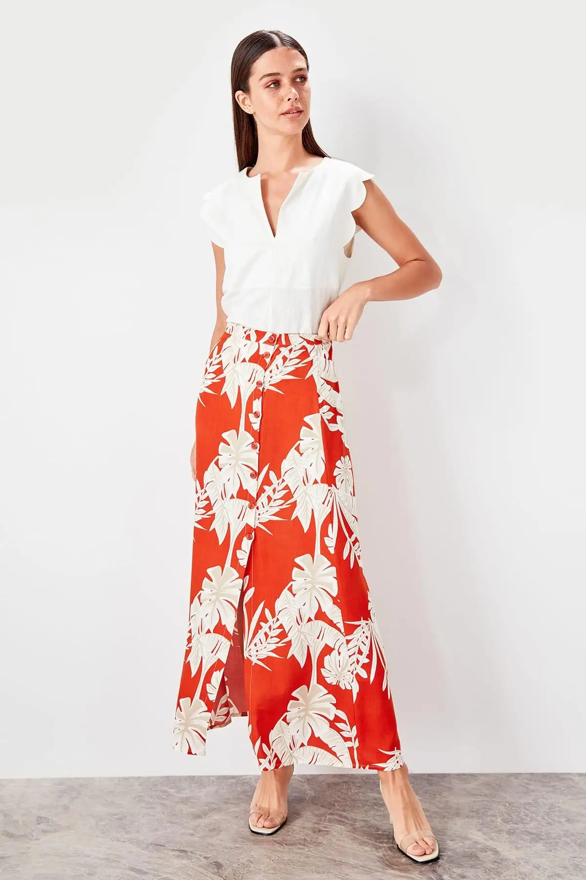 

Trendyol Tile Pattern Skirt TWOAW20ET0049