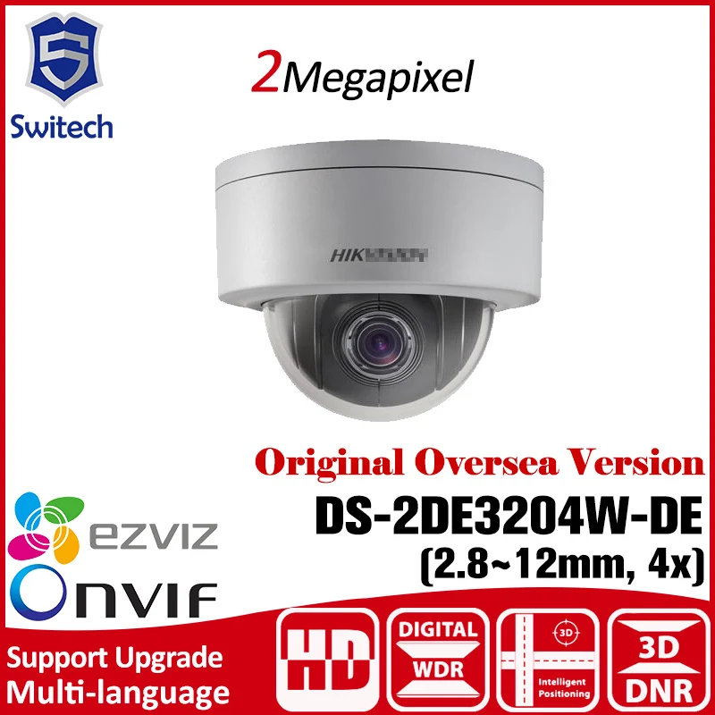 DS 2DE3204W DE Hikvision PTZ Camera 1080P POE 2MP Network Mini PTZ Dome ...