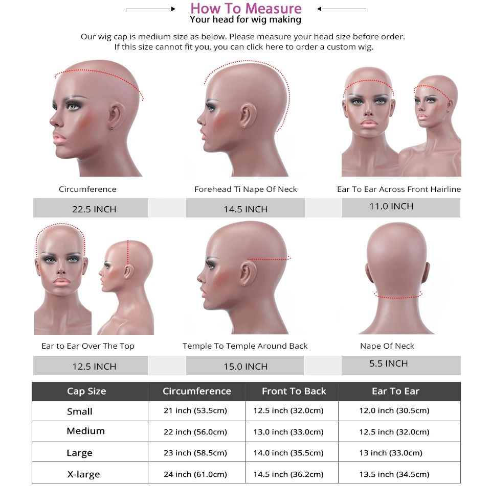 How To Measure head wig