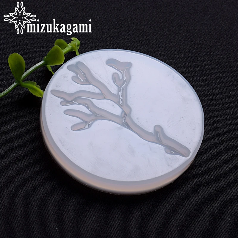 1pcs UV Resin Jewelry Liquid Silicone Mold Branch Resin Charms Molds For DIY Intersperse Decorate Making Jewelry 1pcs uv resin jewelry liquid silicone mold 3d elk deer head cartoon resin charms molds for diy pendant decorate making jewelry