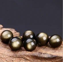 Top quality Natural Stone Black Golden Hematite font b beads b font Round Loose font b