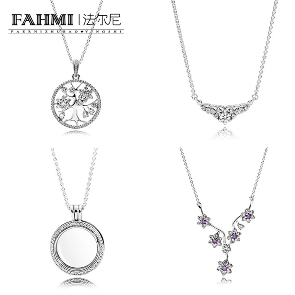 

FAHMI Genuine 925 Sterling Silver Medium Petite Memories Floating Locket Necklaces & Pendants Sterling Silver Jewelry