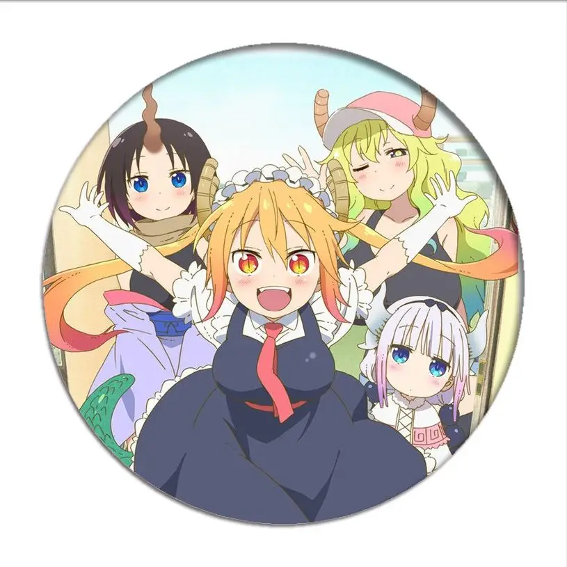 Брошь значок подружки дракона Miss Kobayashi брошь san Chi без служанки дракон коллекция