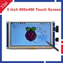 5 inch LCD HDMI Touch Screen Display TFT 800*480 for Banana Pi Raspberry Pi 3 / 2 Model B / B+ plug and play free driver